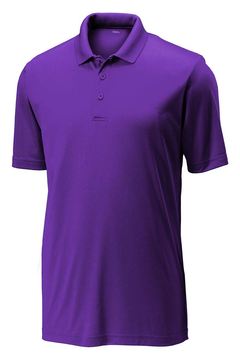 Opna Mens Dry-Fit Golf Polo Shirts,Purple,XX-Large - Image 1